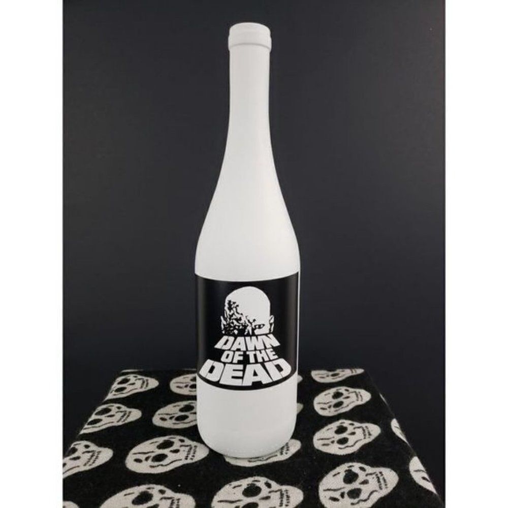 Upcycled Glass Dawn of The Dead Horror Halloween Decor Vase